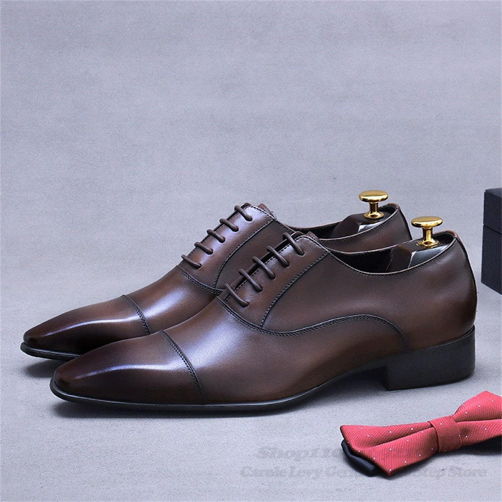 Men Shoes Oxford - Sepatu Kulit Oxford Pria Setelan Bisnis