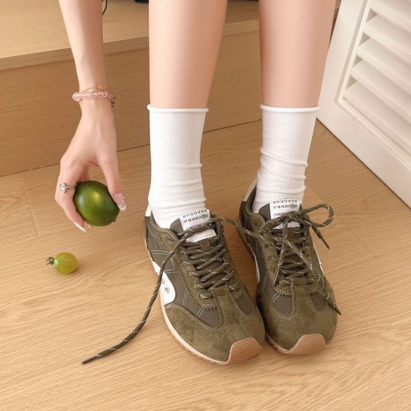Casual Sneaker Low - Sepatu kets blok warna retro sepatu