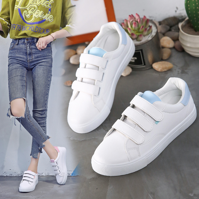 Casual Sneaker Low - Sepatu Tunggal Putih Wanita Musim Gugur