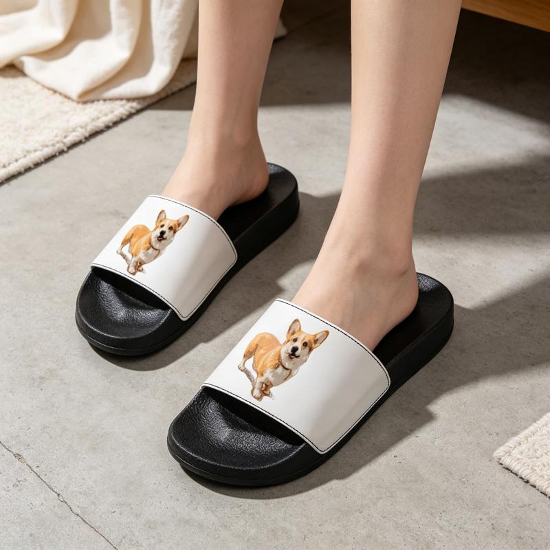 Men Shoes Illustration - Sandal rumah pria dan wanita, desain