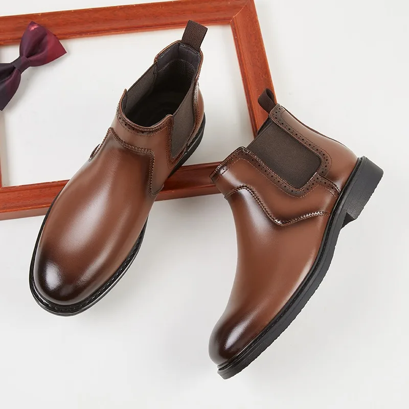 Men Shoes Oxford - Sepatu Oxford Kulit Pria Vintage Mewah