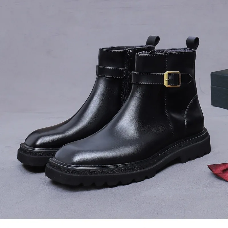 Men Shoes Oxford - Sepatu Oxford Pria Retro Kulit Asli