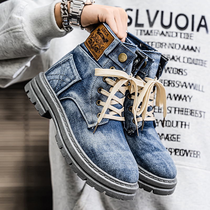 Men Shoes Oxford - Sepatu Bot Oxford Pria Model Tinggi,