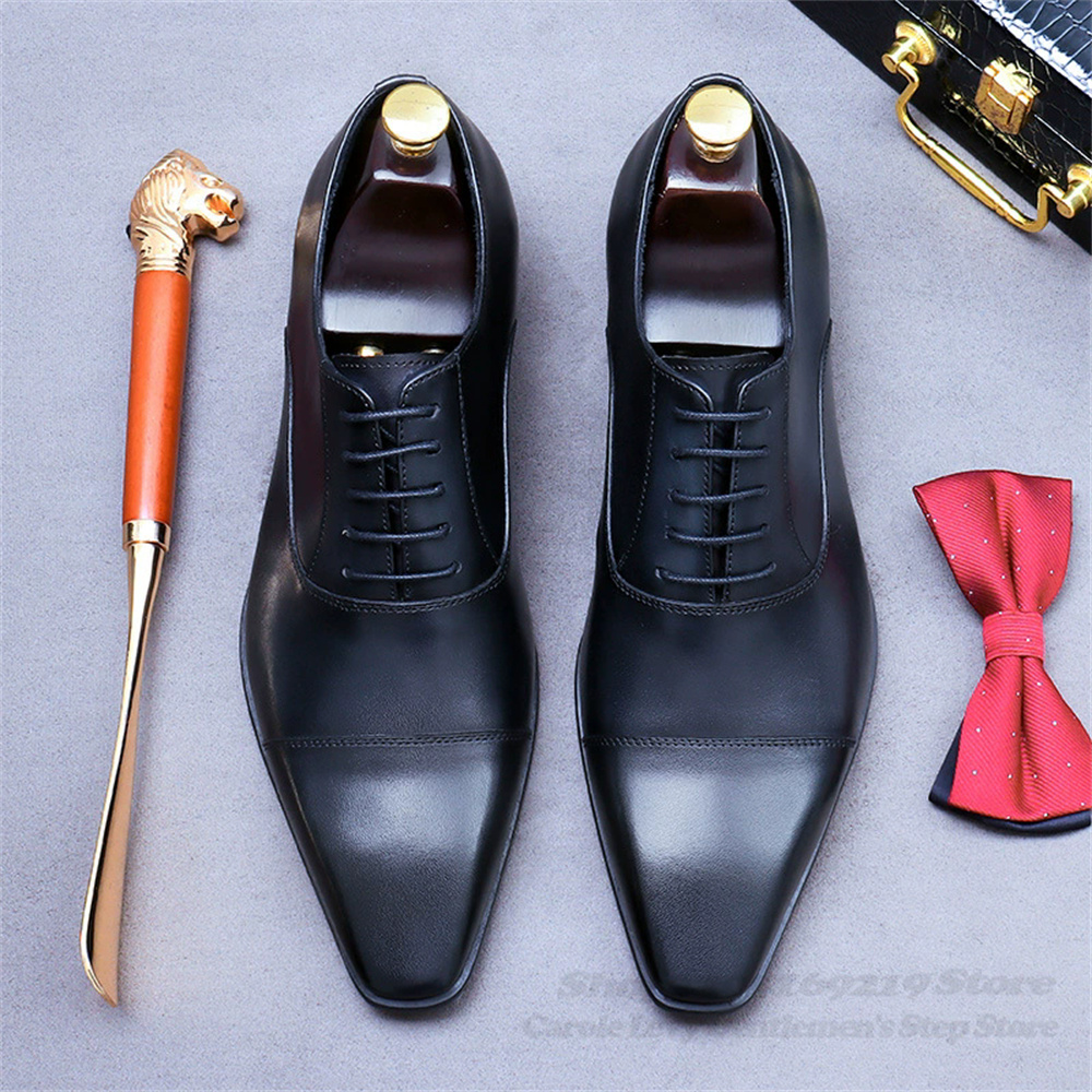 Sepatu Kulit Oxford Pria Setel - Men Shoes Oxford ulasan dan harga