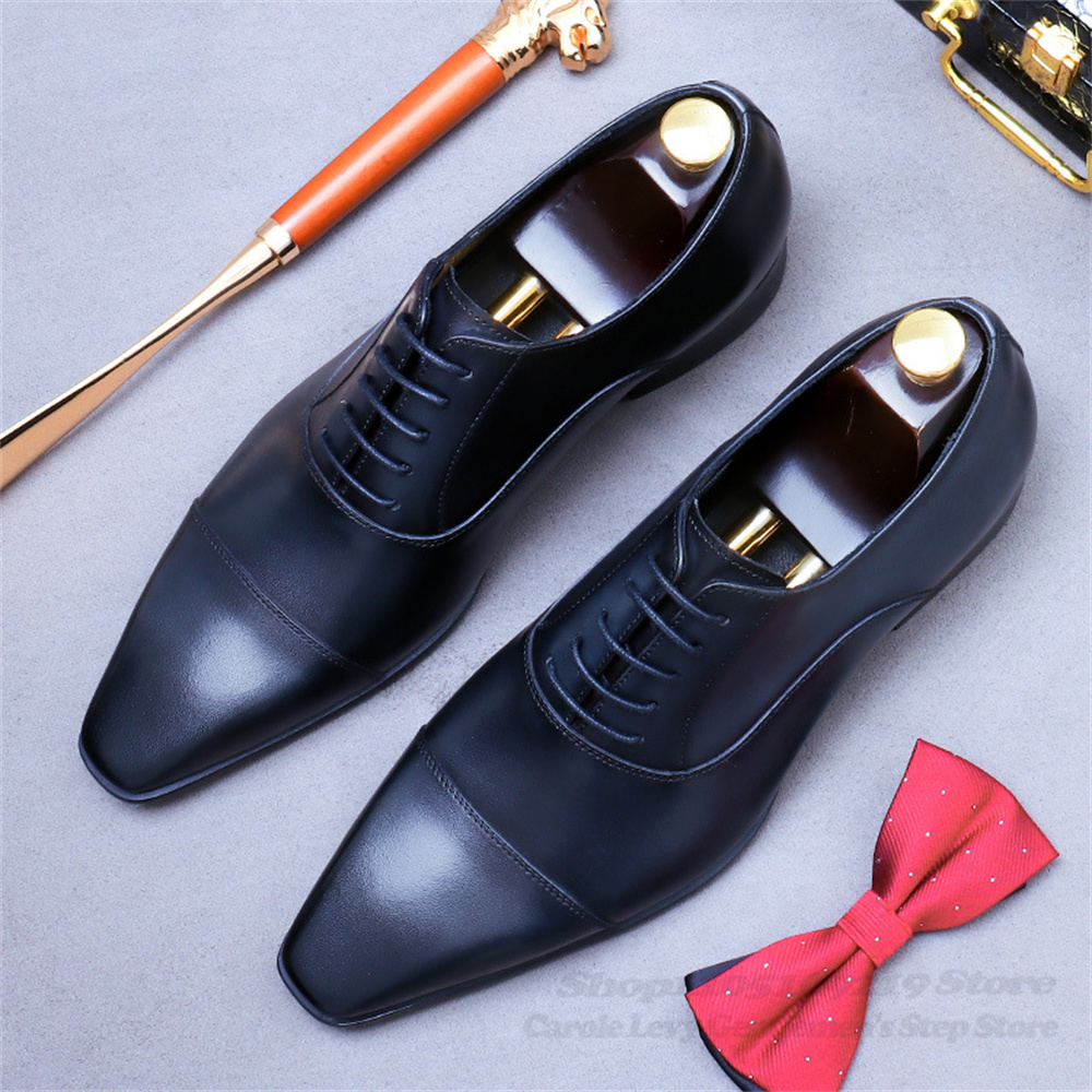 Sepatu Kulit Oxford Pria Setel - Men Shoes Oxford ulasan dan harga