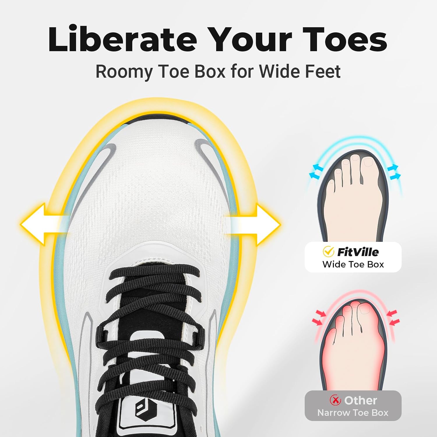 FitVille Sepatu Lari & Jalan P - Men'S Shoes Plantar Fasciitis ulasan dan harga