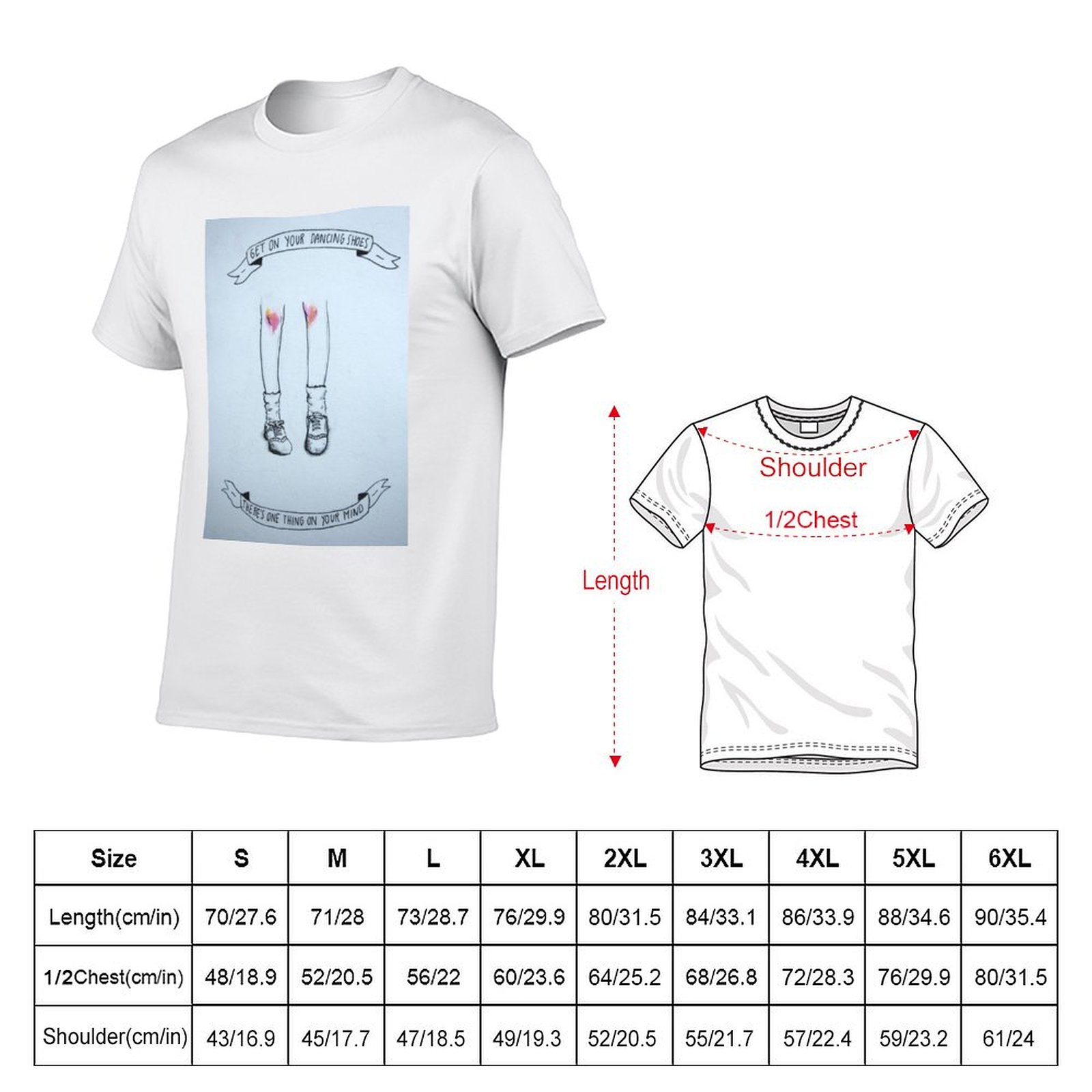 Kaus Ilustrasi Sepatu Menari A - Men Shoes Illustration ulasan dan harga