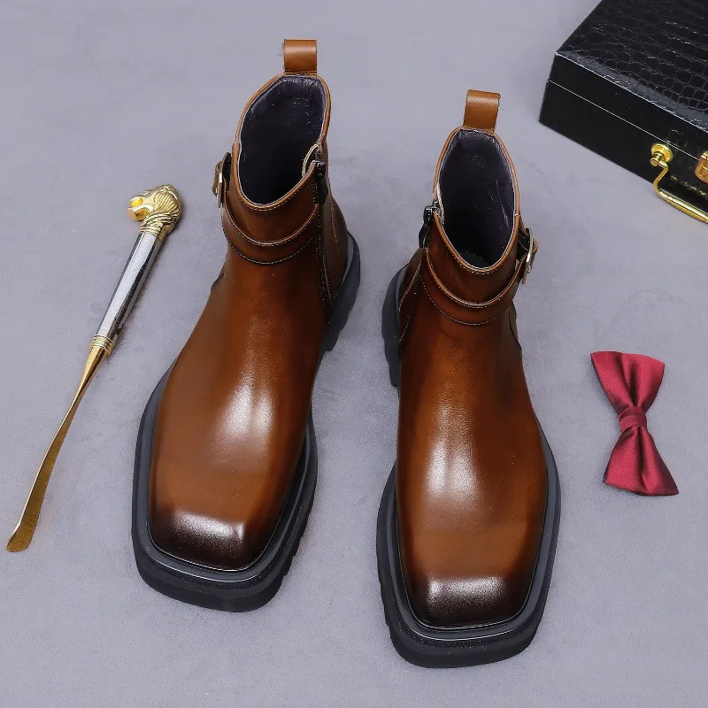 Sepatu Oxford Pria Retro Kulit - Men Shoes Oxford ulasan dan harga