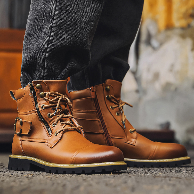 Sepatu Bot Kulit Pria Berkuali - Men Shoes Oxford ulasan dan harga