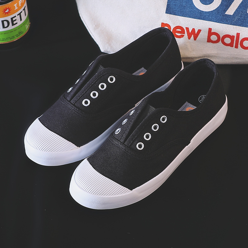 Sepatu Kanvas Putih Wanita Bar - Casual Sneaker Low ulasan dan harga