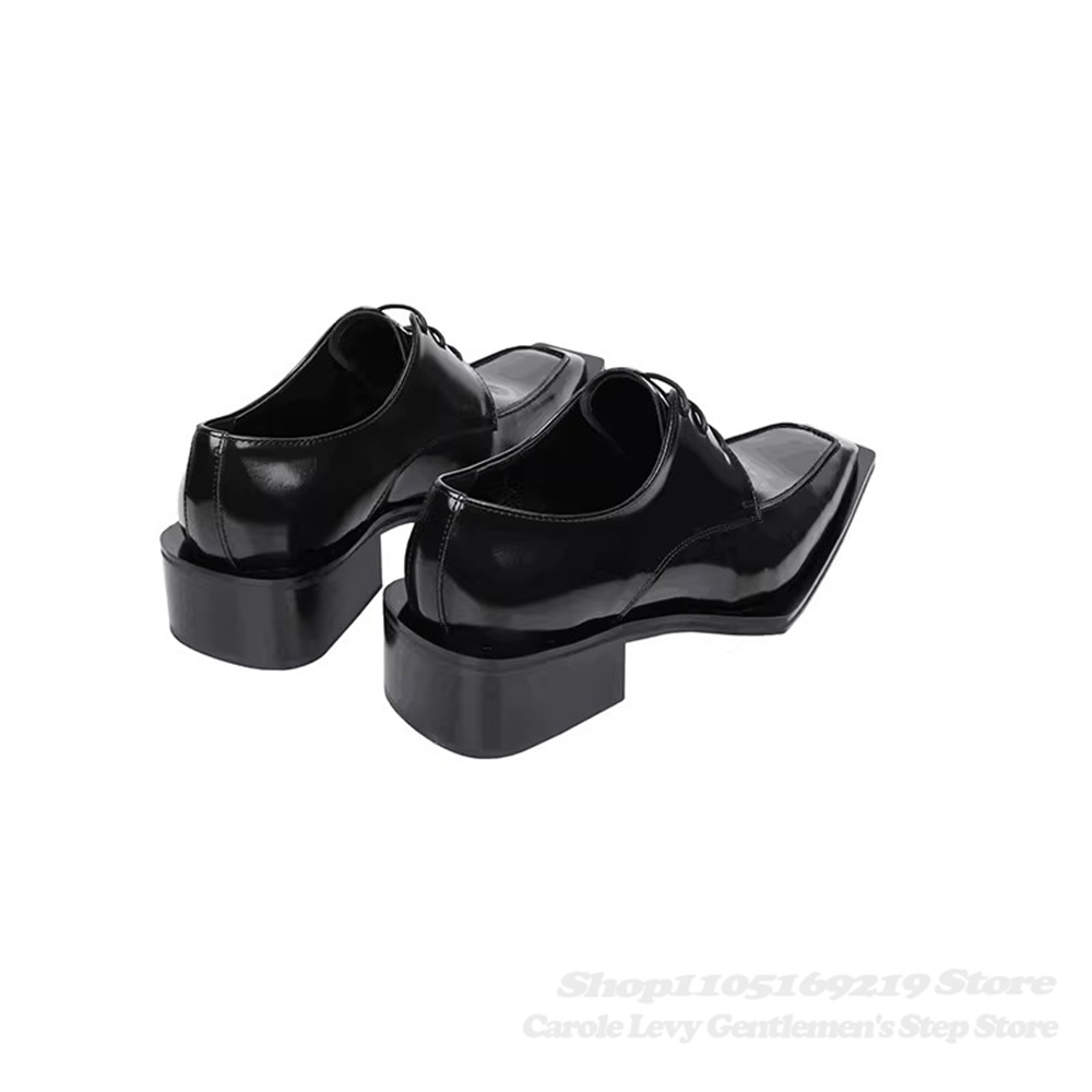 Sepatu Derby Kulit Paten Hitam - Men Shoes Oxford ulasan dan harga