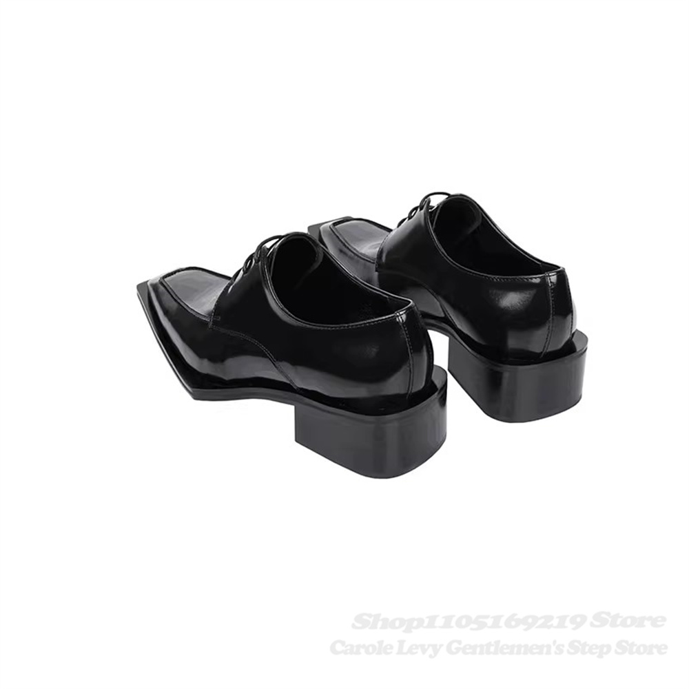 Sepatu Derby Kulit Paten Hitam - Men Shoes Oxford ulasan dan harga